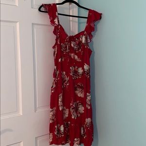 NWT Maurices red floral dress size M